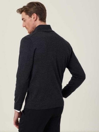 Picture of NNT Mens Long Sleeve Zip Neck Jumper
